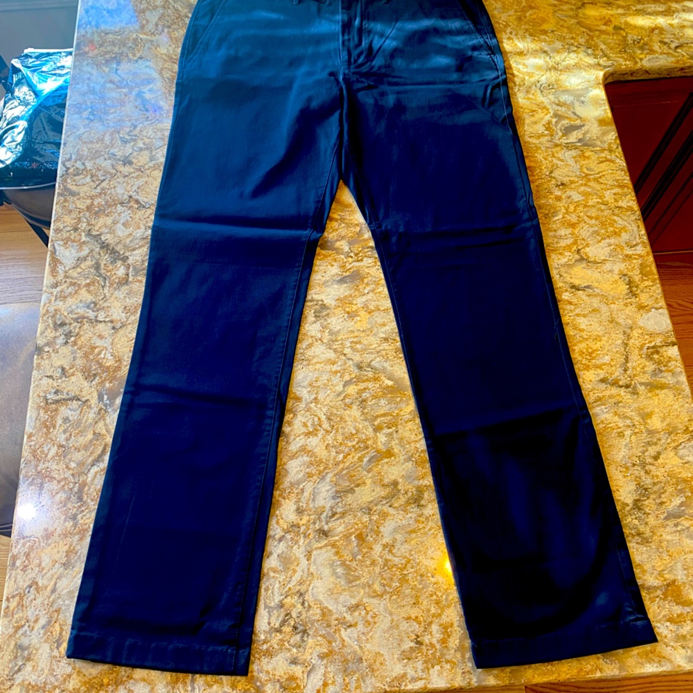 Men’s Goodfellow Navy Strait Leg Pants. 38 x 36